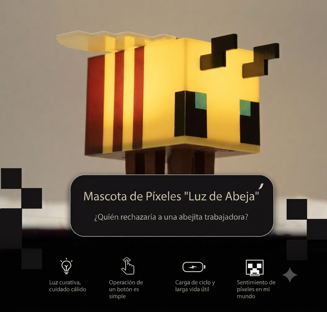 Lámpara Abeja LED de Minecraft